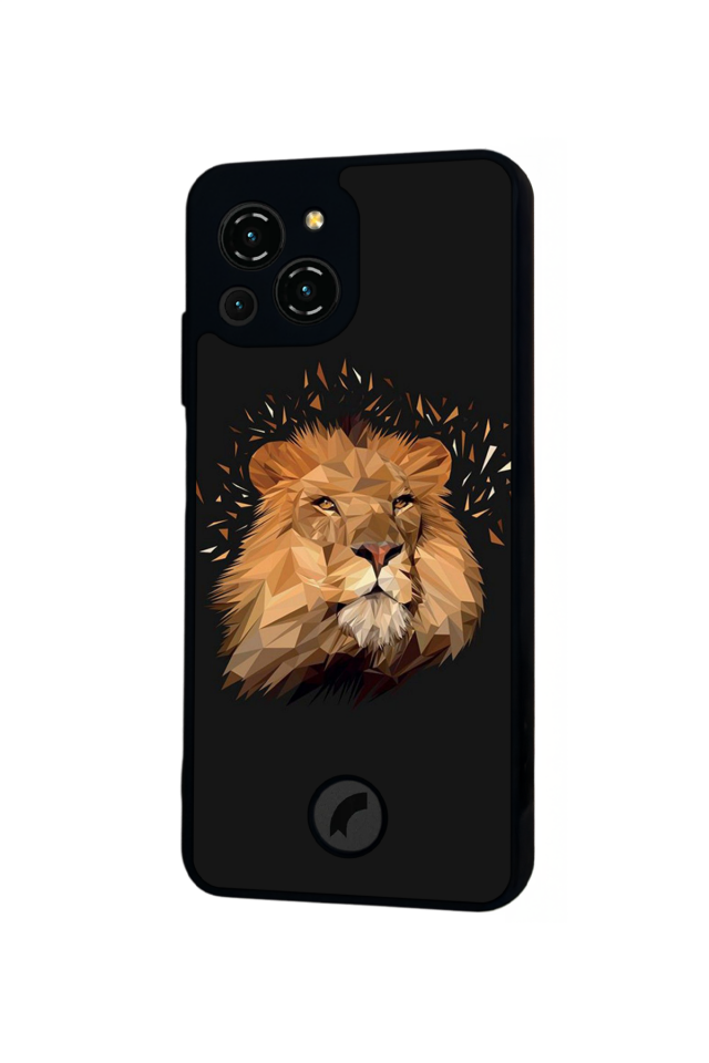 Reeder S23 Pro Max Uyumlu Aslan Tasarımlı Glossy Premium Kılıf