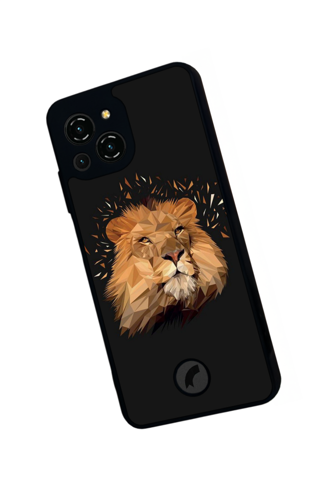 Reeder S23 Pro Max Uyumlu Aslan Tasarımlı Glossy Premium Kılıf