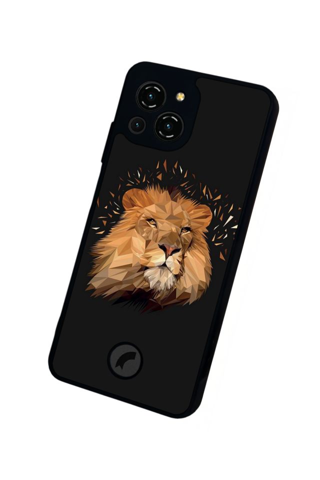 Reeder S23 Pro Max Uyumlu Aslan Tasarımlı Glossy Premium Kılıf