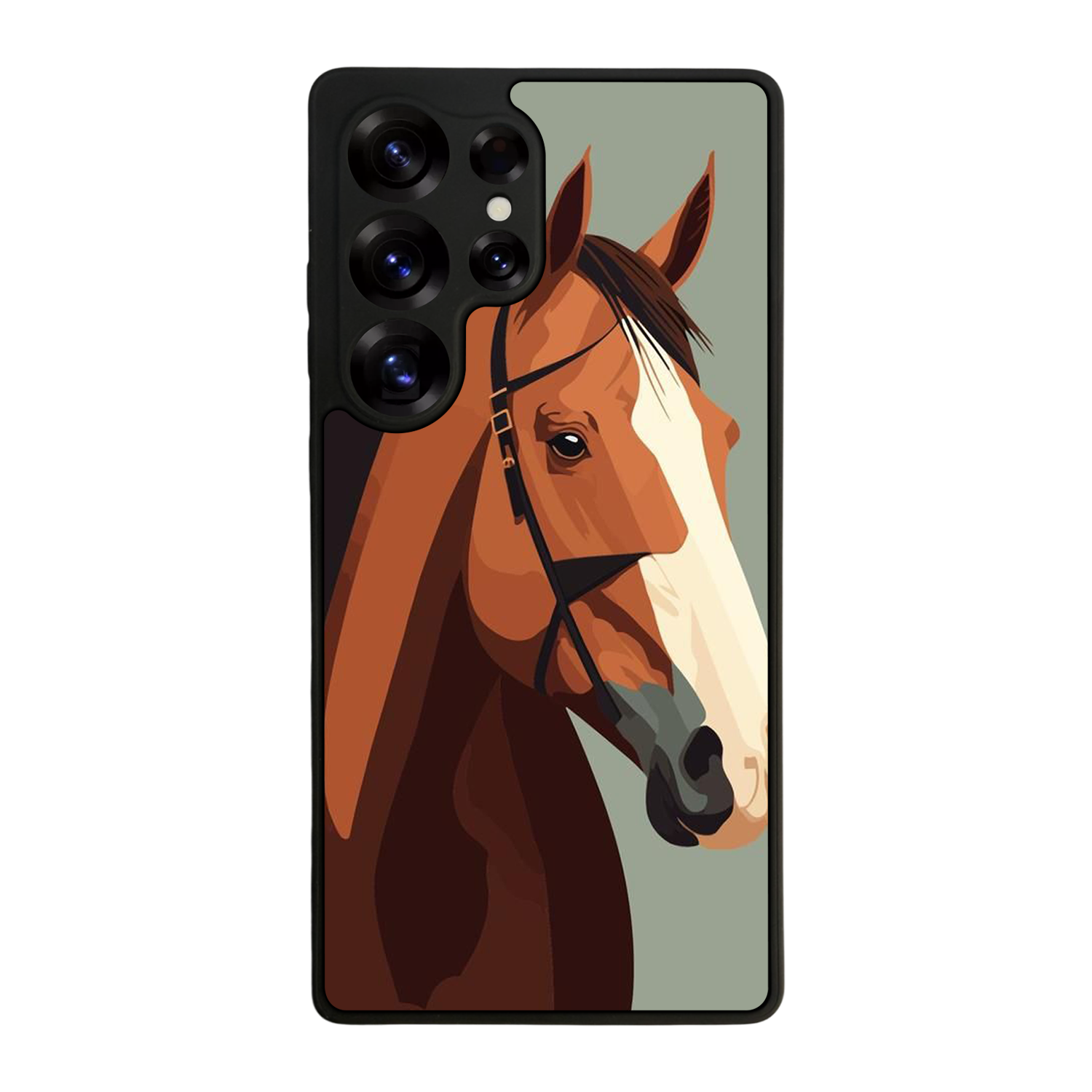 Samsung Galaxy S25 Ultra Uyumlu At Horse Tasarımlı Glossy Premium Kılıf