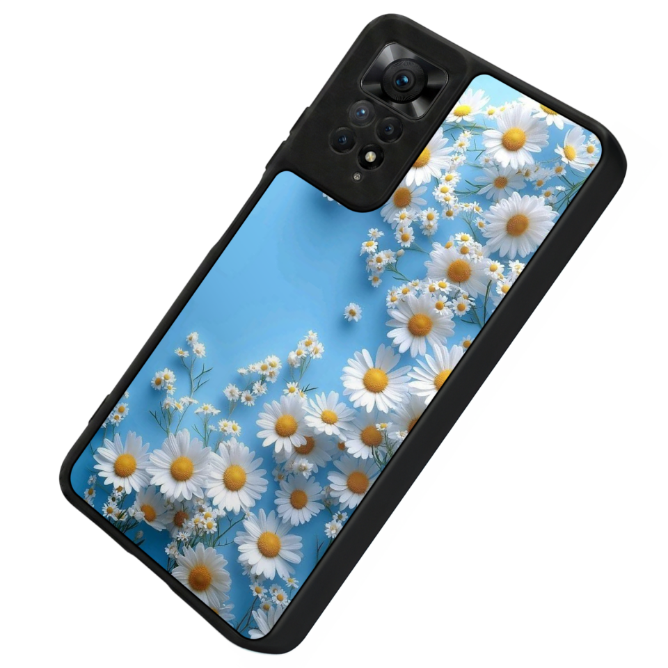 Xiaomi Redmi Note 12 Pro Uyumlu Cicek Tasarımlı Glossy Premium Kılıf
