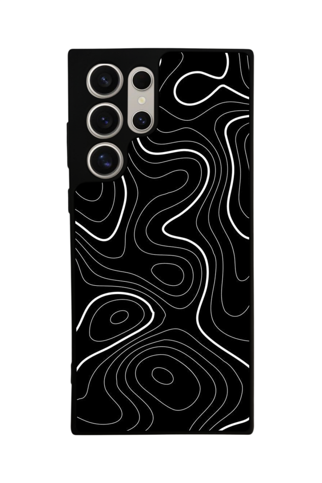 Samsung Galaxy S24 Ultra Uyumlu Çizgi Sanatı Tasarımlı Glossy Premium Kılıf