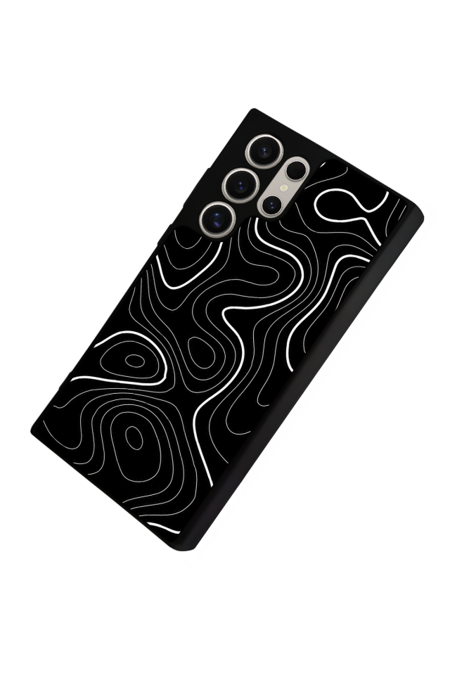 Samsung Galaxy S24 Ultra Uyumlu Çizgi Sanatı Tasarımlı Glossy Premium Kılıf