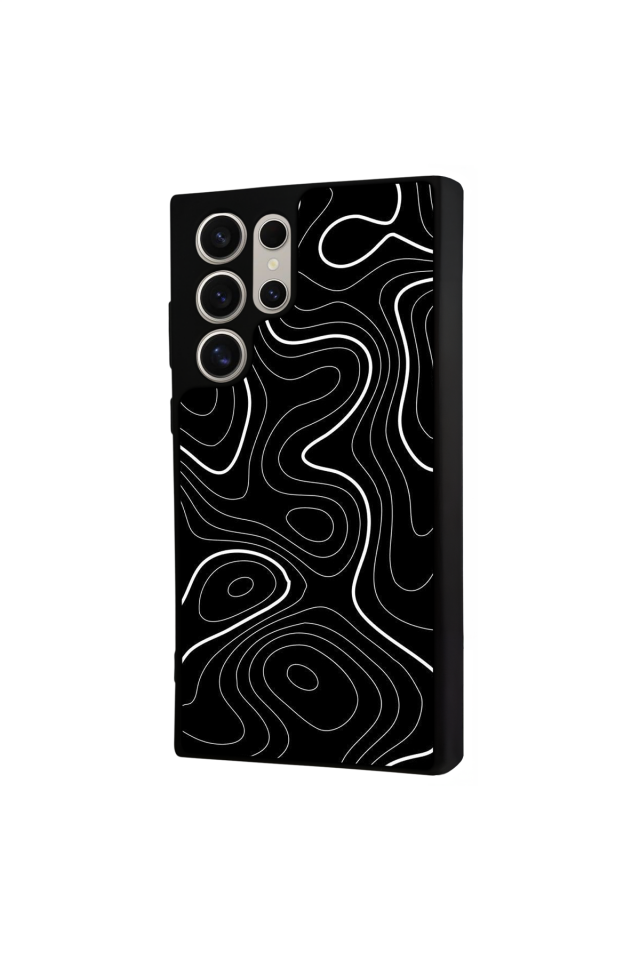 Samsung Galaxy S24 Ultra Uyumlu Çizgi Sanatı Tasarımlı Glossy Premium Kılıf