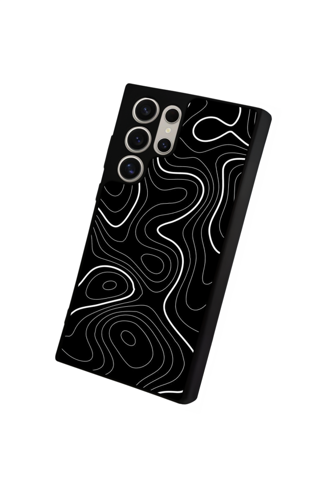 Samsung Galaxy S24 Ultra Uyumlu Çizgi Sanatı Tasarımlı Glossy Premium Kılıf