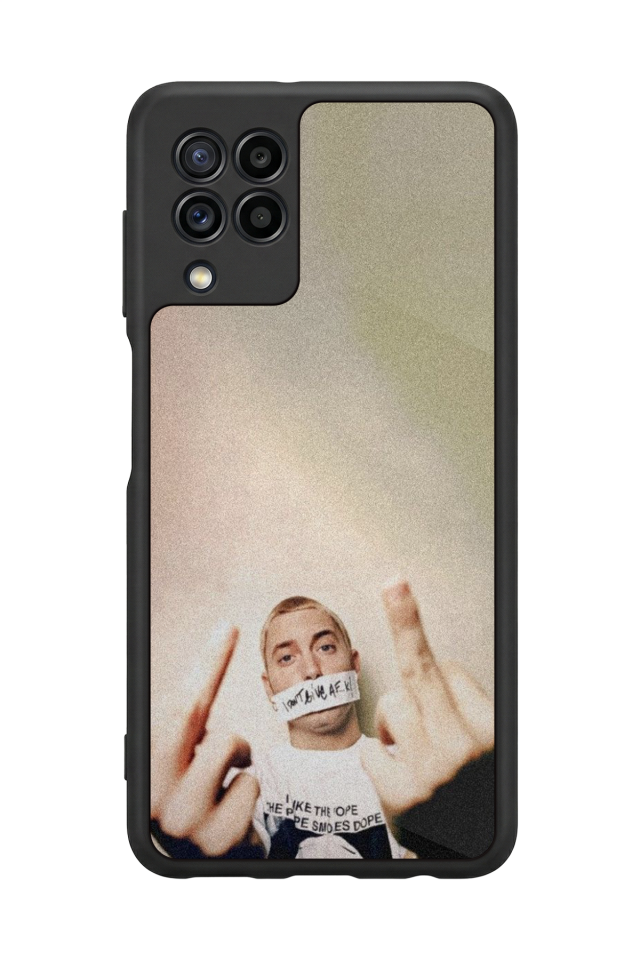 Samsung Galaxy M32 Uyumlu Eminem Tasarımlı Glossy Premium Kılıf