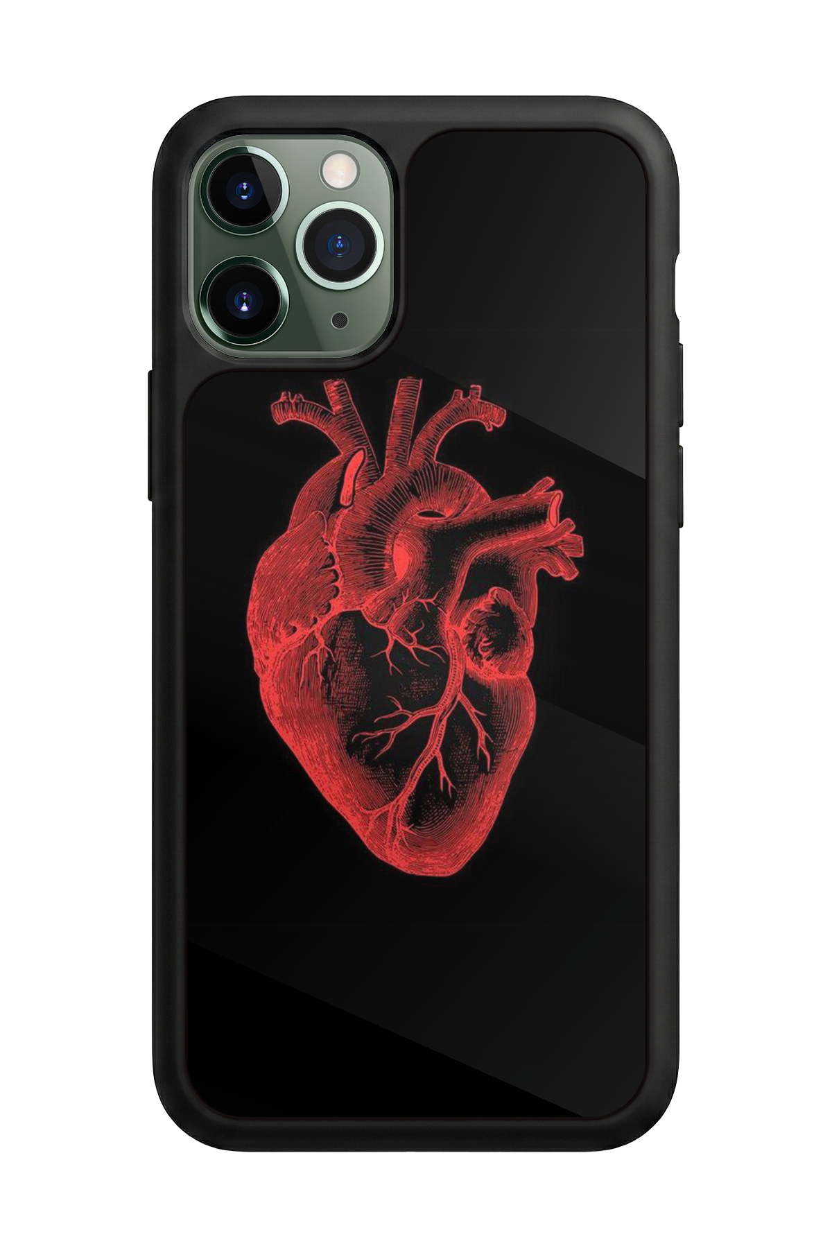 iPhone 11 Pro Max Uyumlu Kalp Love Tasarımlı Glossy Premium Kılıf