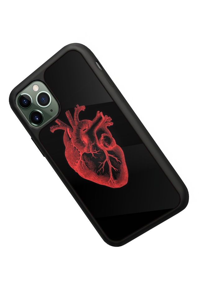 iPhone 11 Pro Max Uyumlu Kalp Love Tasarımlı Glossy Premium Kılıf