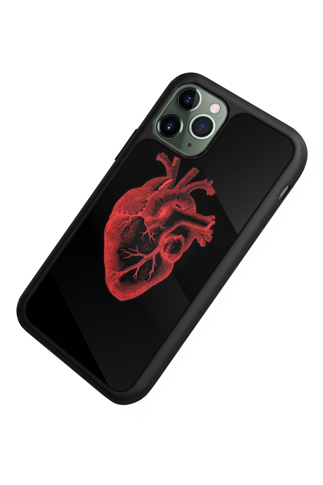 iPhone 11 Pro Max Uyumlu Kalp Love Tasarımlı Glossy Premium Kılıf