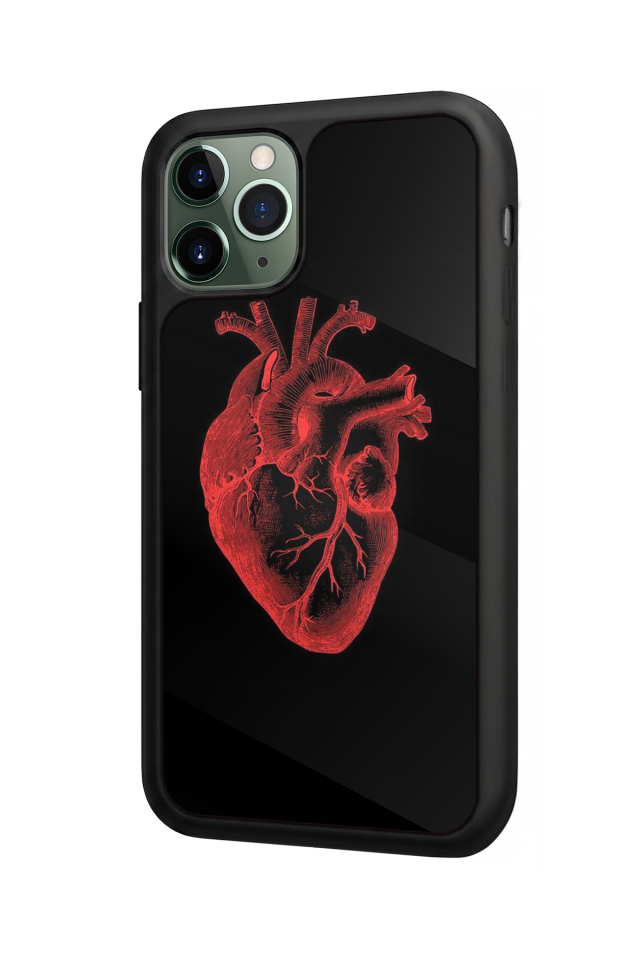 iPhone 11 Pro Max Uyumlu Kalp Love Tasarımlı Glossy Premium Kılıf