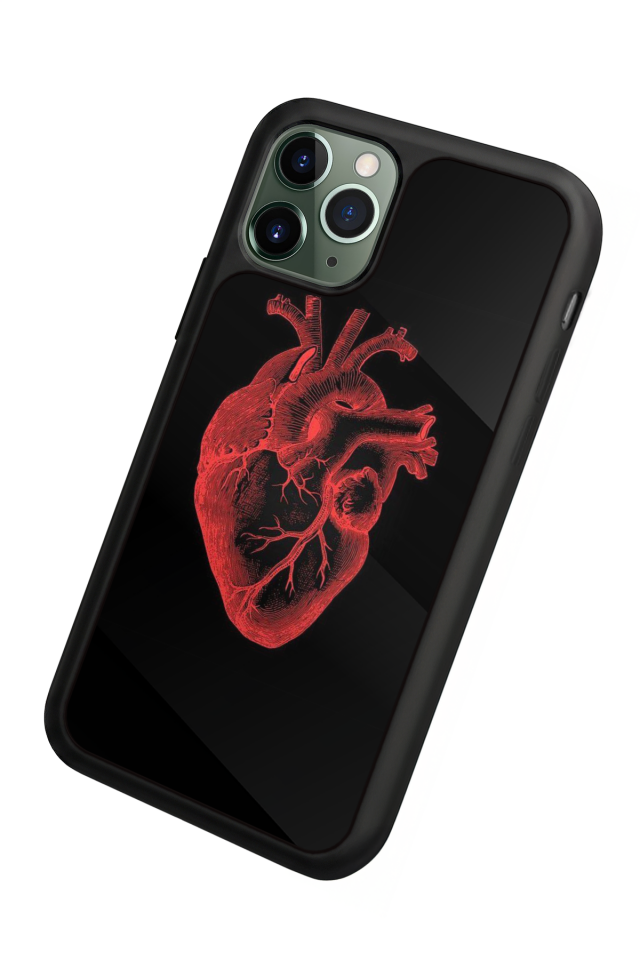iPhone 11 Pro Max Uyumlu Kalp Love Tasarımlı Glossy Premium Kılıf