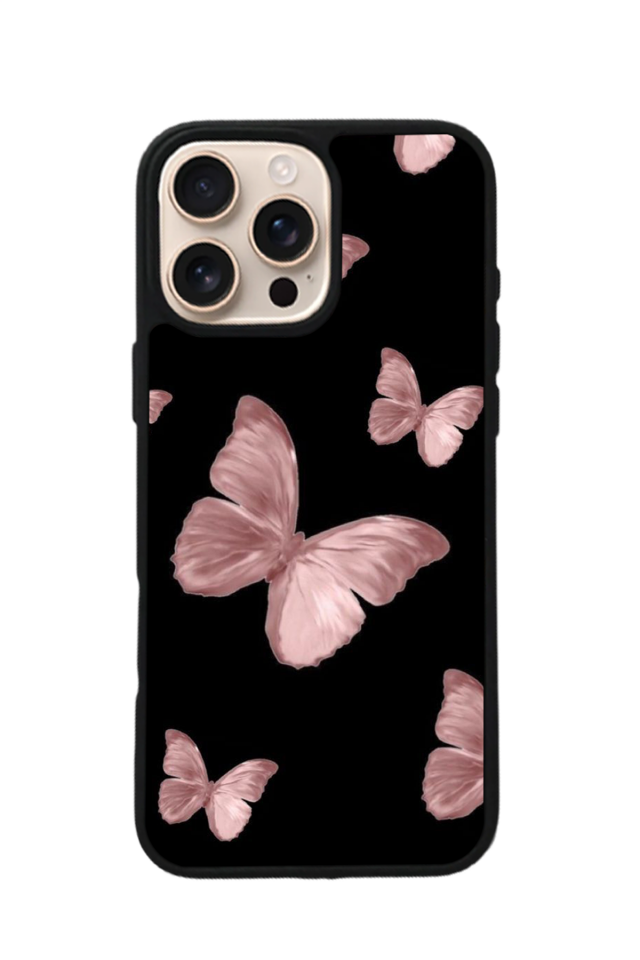 iPhone 14 Pro Max Uyumlu Kelebek Tasarımlı Glossy Premium Kılıf