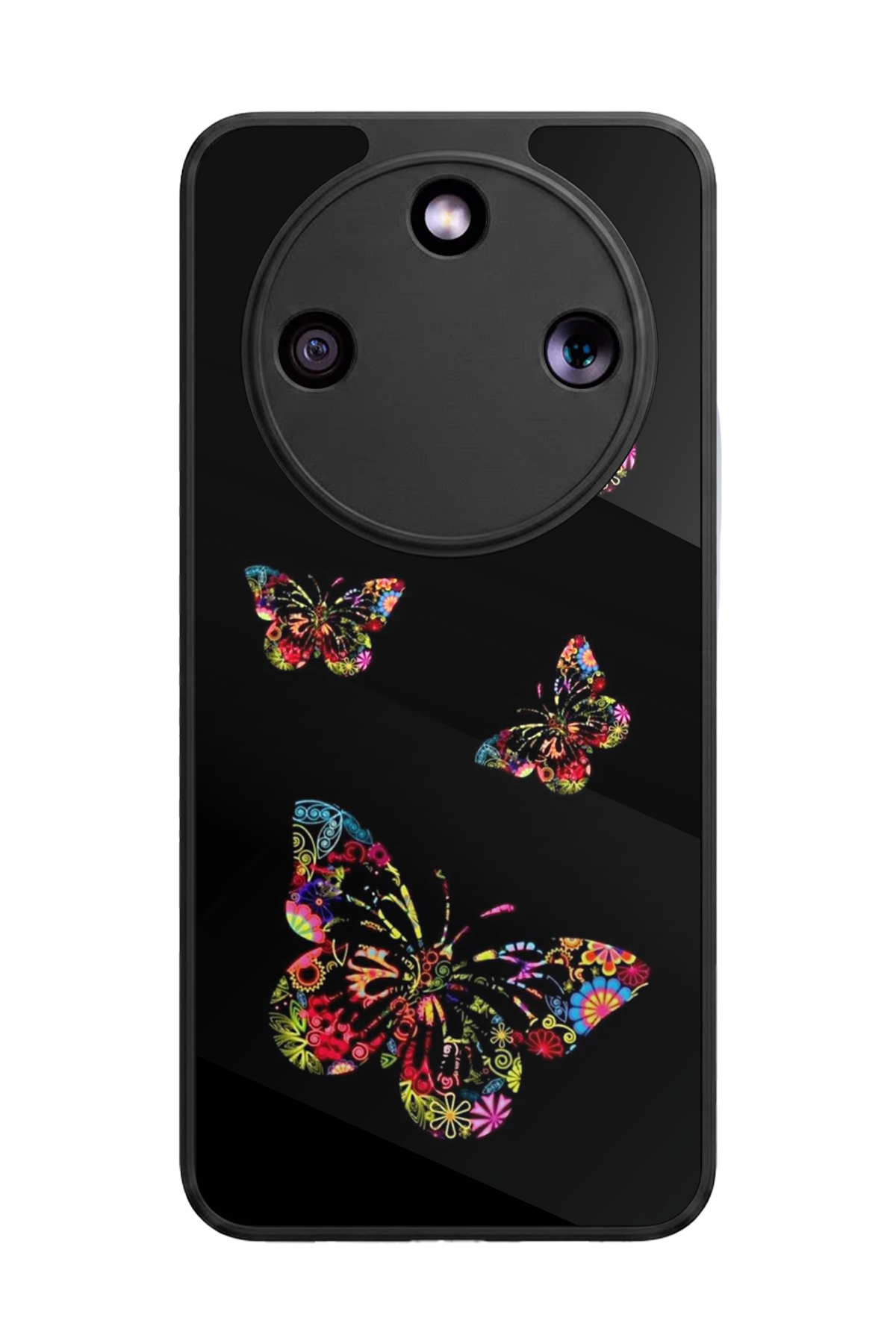 Honor Magic 8 Lite Uyumlu Kelebek Tasarımlı Glossy Premium Kılıf