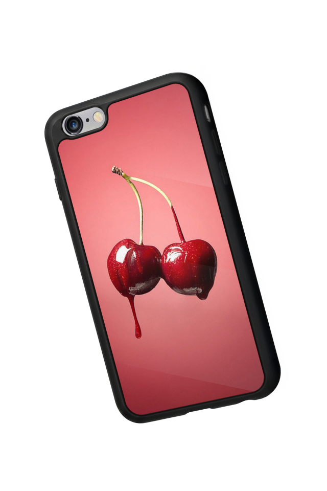 iPhone 6 Plus Uyumlu Kiraz Tasarımlı Glossy Premium Kılıf