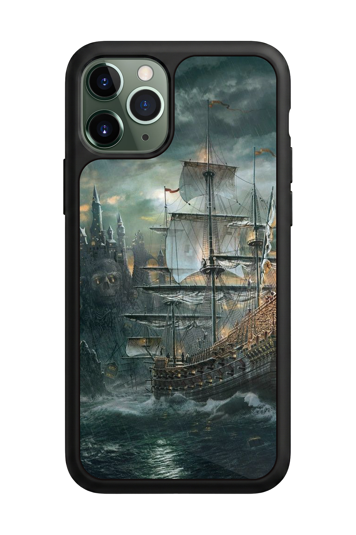 iPhone 11 Pro Uyumlu Korsan Tasarımlı Glossy Premium Kılıf