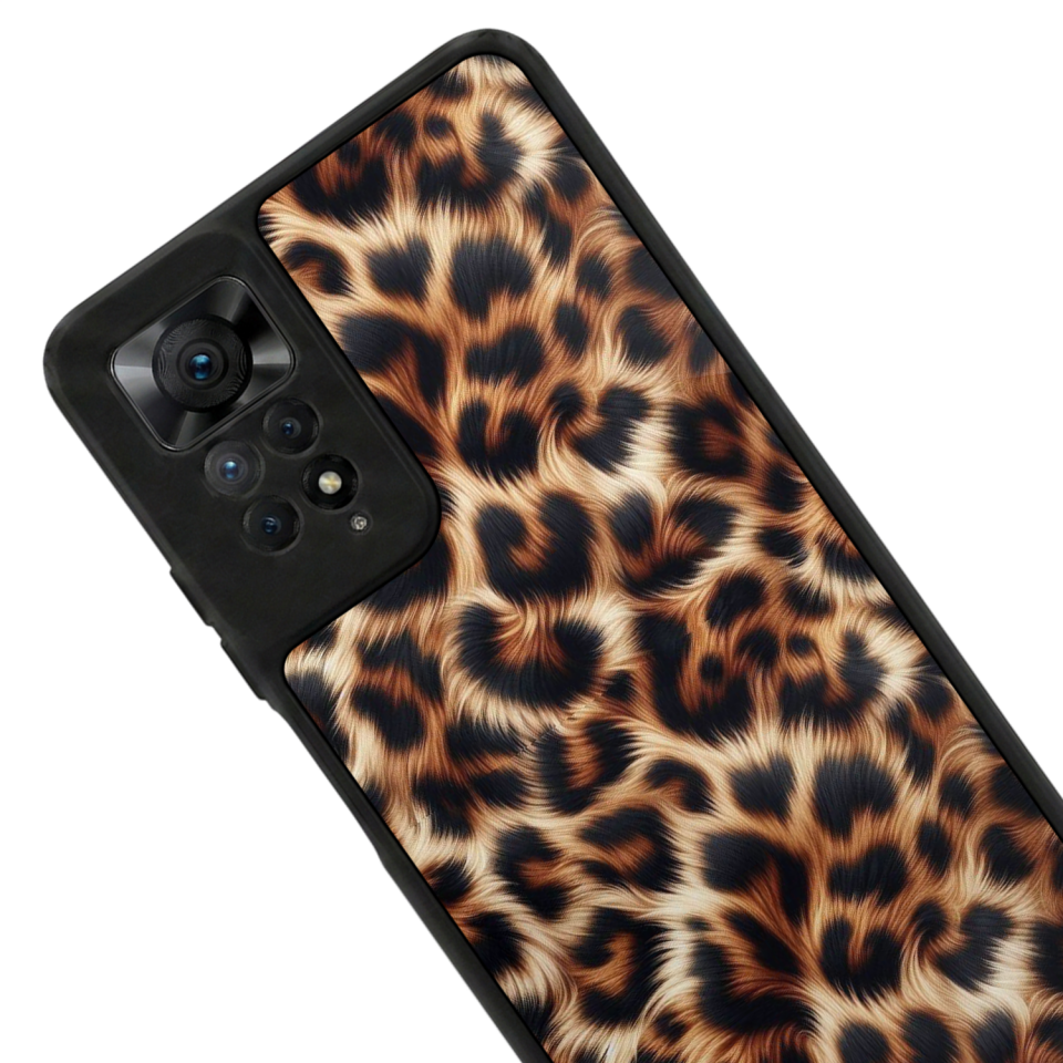 Xiaomi Redmi Note 11 Pro Uyumlu Leopar Tasarımlı Glossy Premium Kılıf