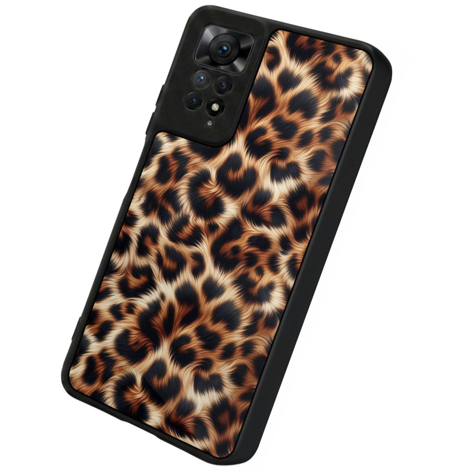 Xiaomi Redmi Note 11 Pro Uyumlu Leopar Tasarımlı Glossy Premium Kılıf