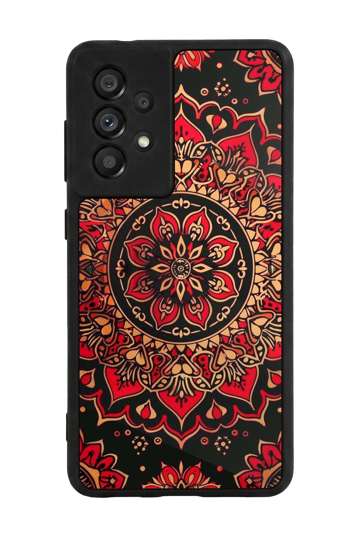 Samsung Galaxy A73 Uyumlu Mandala Tasarımlı Glossy Premium Kılıf