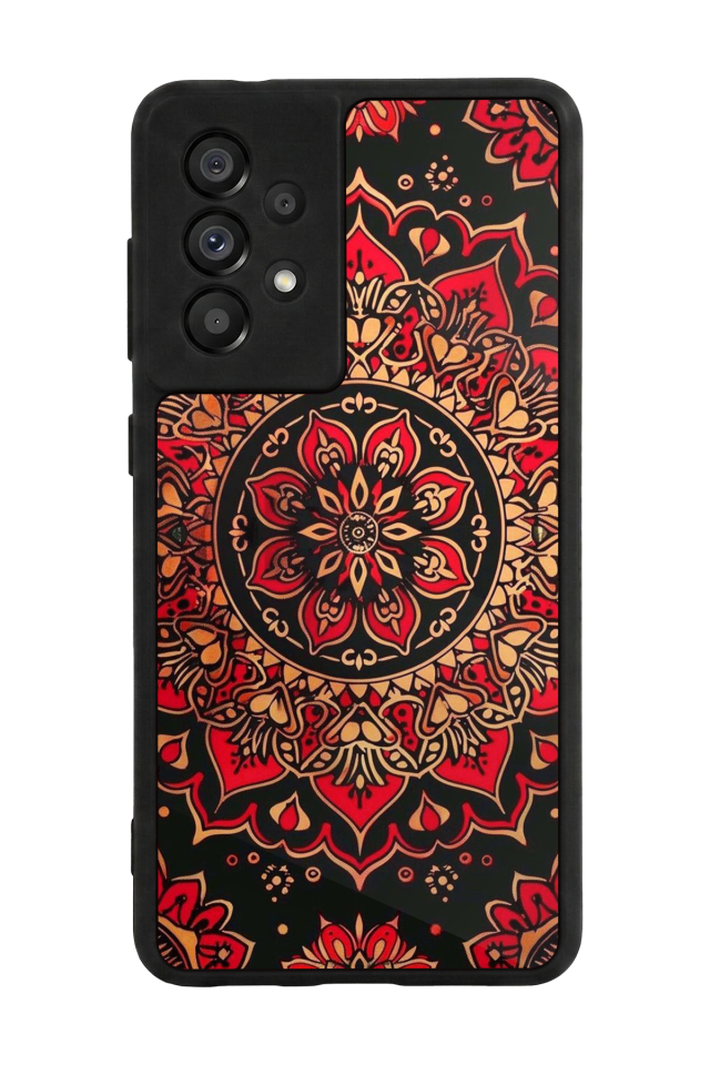 Samsung Galaxy A73 Uyumlu Mandala Tasarımlı Glossy Premium Kılıf