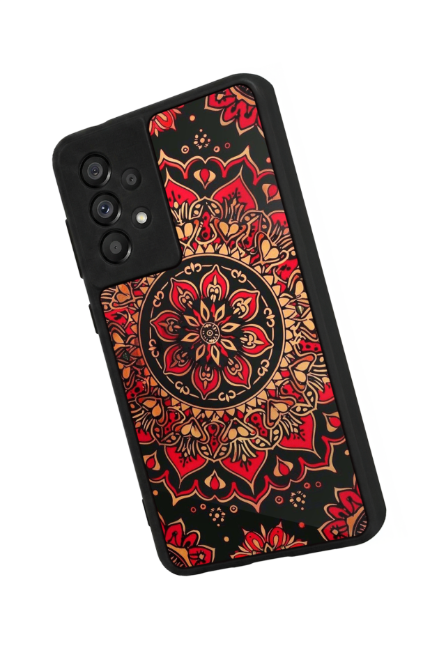 Samsung Galaxy A73 Uyumlu Mandala Tasarımlı Glossy Premium Kılıf