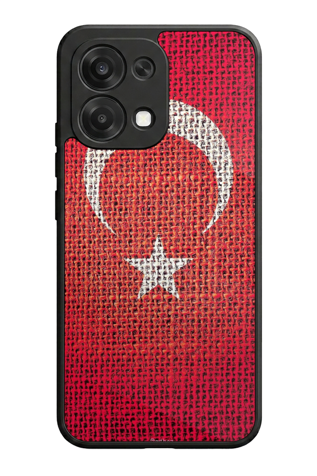 Oppo A6 Pro Uyumlu Türk Bayragi Tasarımlı Glossy Premium Kılıf