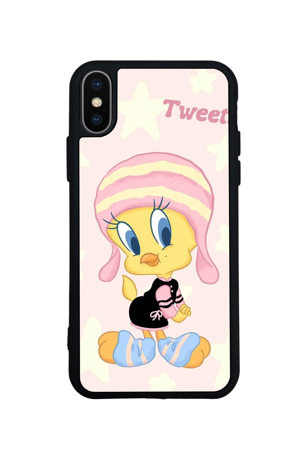 iPhone X/ XS Uyumlu Tweety Tasarımlı Glossy Premium Kılıf