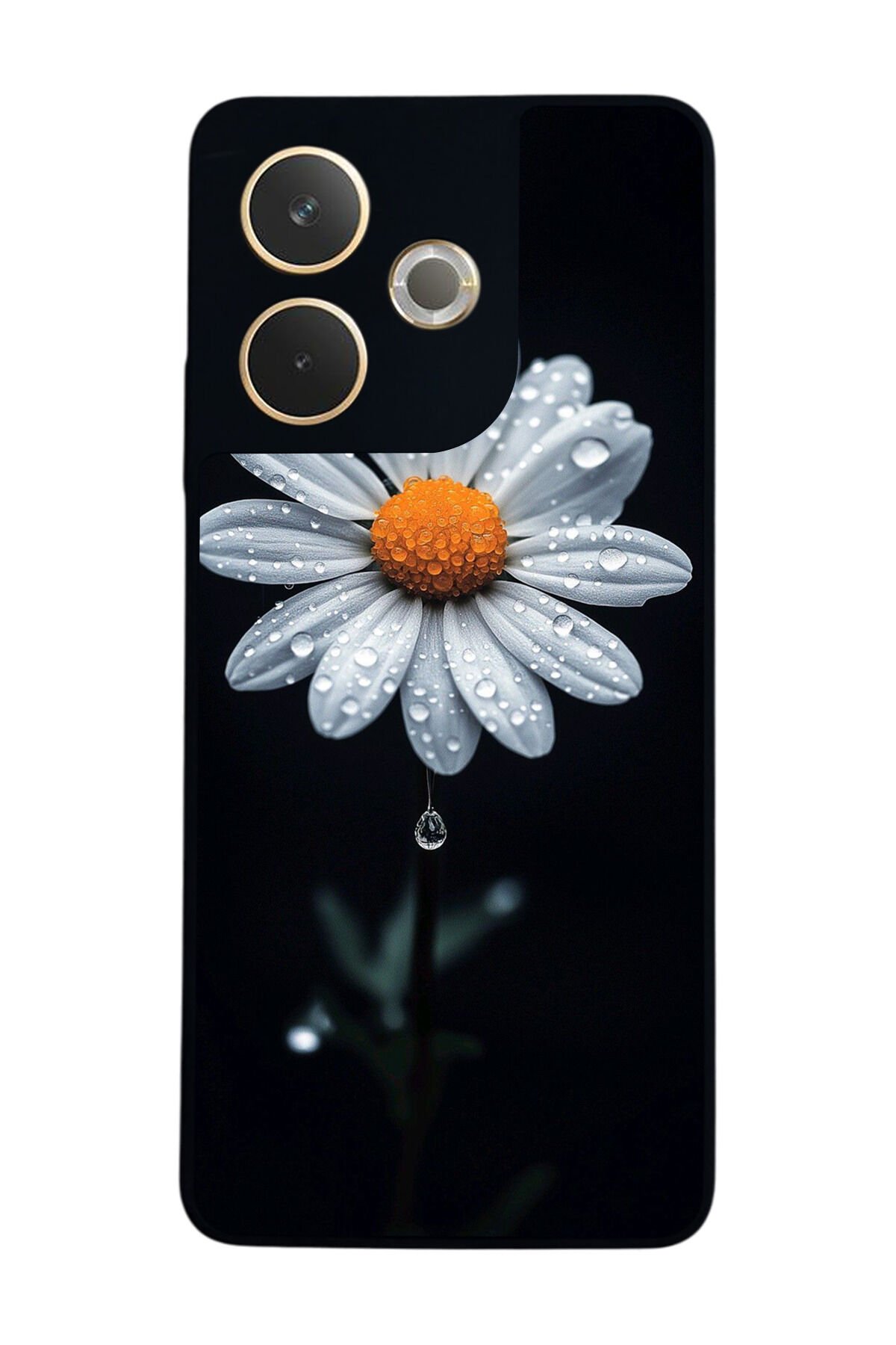 Oppo A5 Pro Uyumlu Cicek Tasarımlı Glossy Premium Kılıf