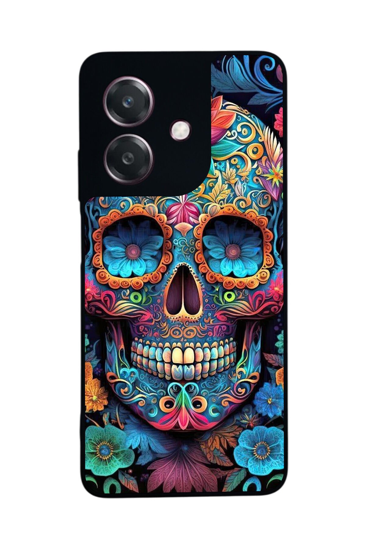 Oppo A3 5G Uyumlu KuruKafa Tasarımlı Glossy Premium Kılıf