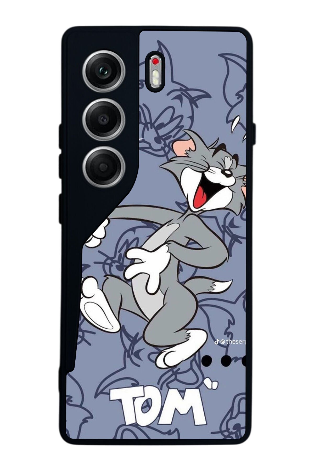 Tecno Camon 40 Uyumlu Tom And Jerry Tasarımlı Glossy Premium Kılıf