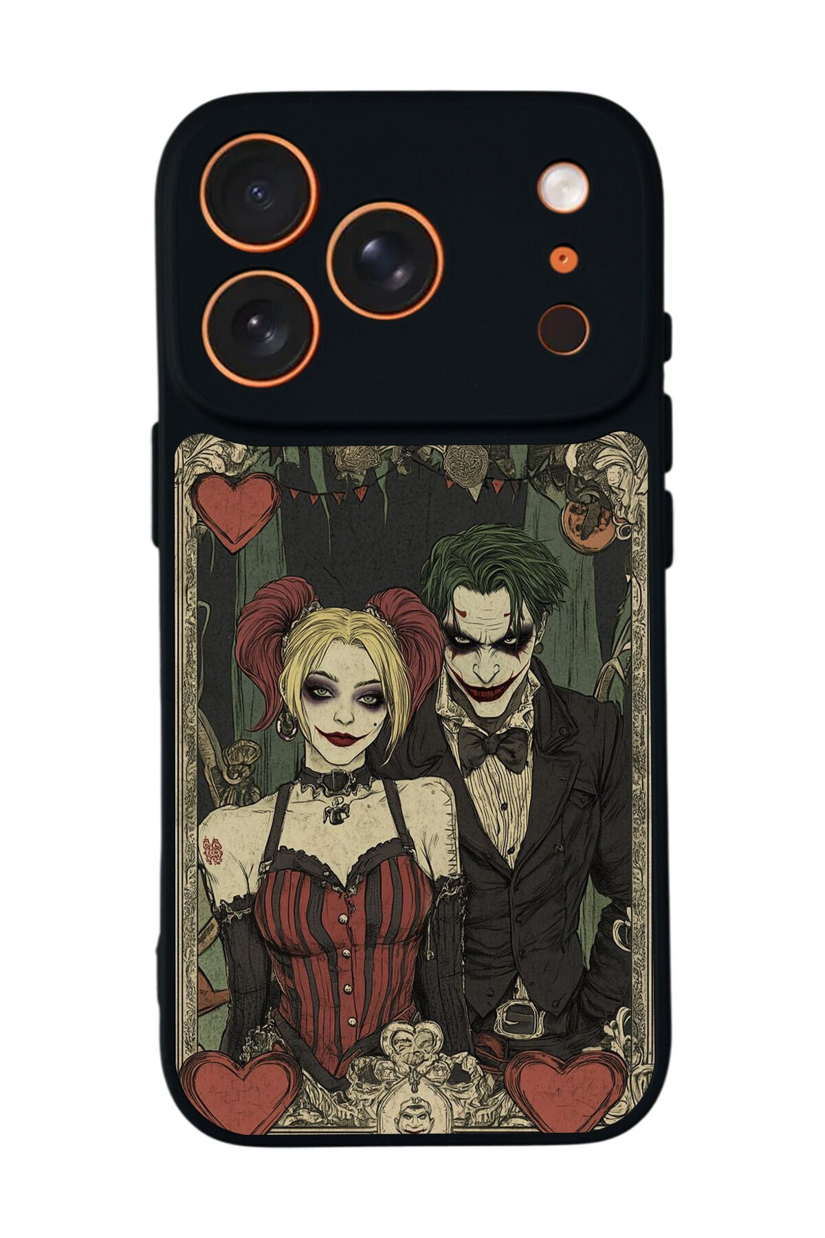 iPhone 17 Pro Uyumlu Kalp Love Tasarımlı Glossy Premium Kılıf