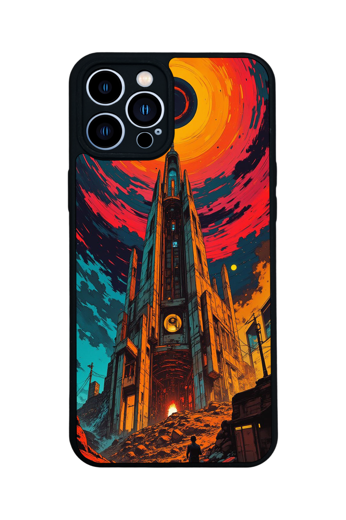 iPhone 12 Pro Max Uyumlu Abstract Tasarımlı Glossy Premium Kılıf