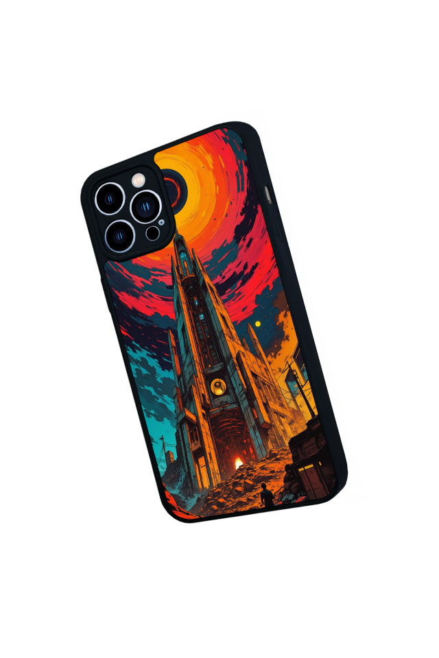 iPhone 12 Pro Max Uyumlu Abstract Tasarımlı Glossy Premium Kılıf