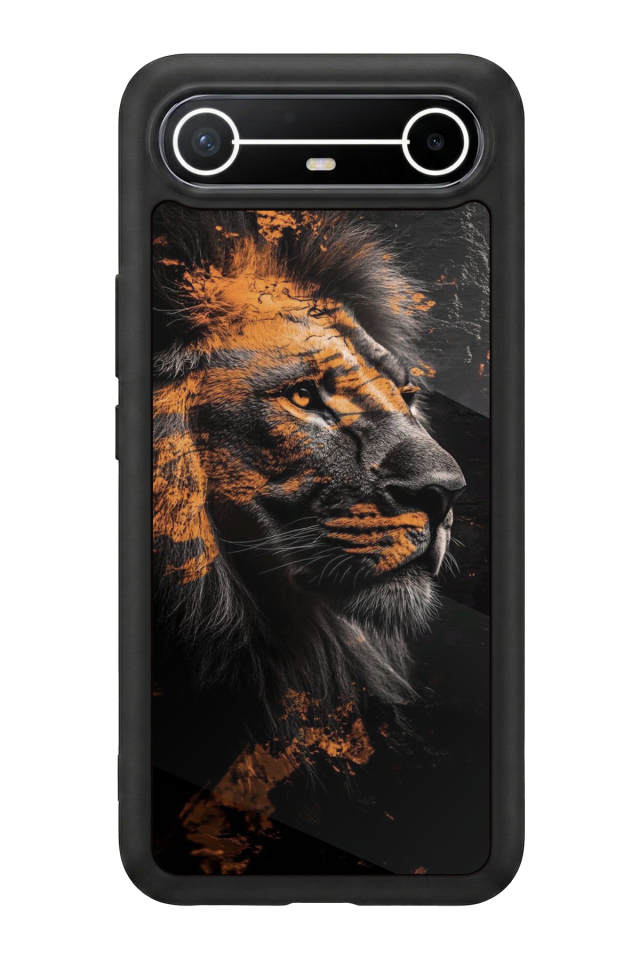 Tecno Spark Slim 5G Uyumlu Aslan Tasarımlı Glossy Premium Kılıf
