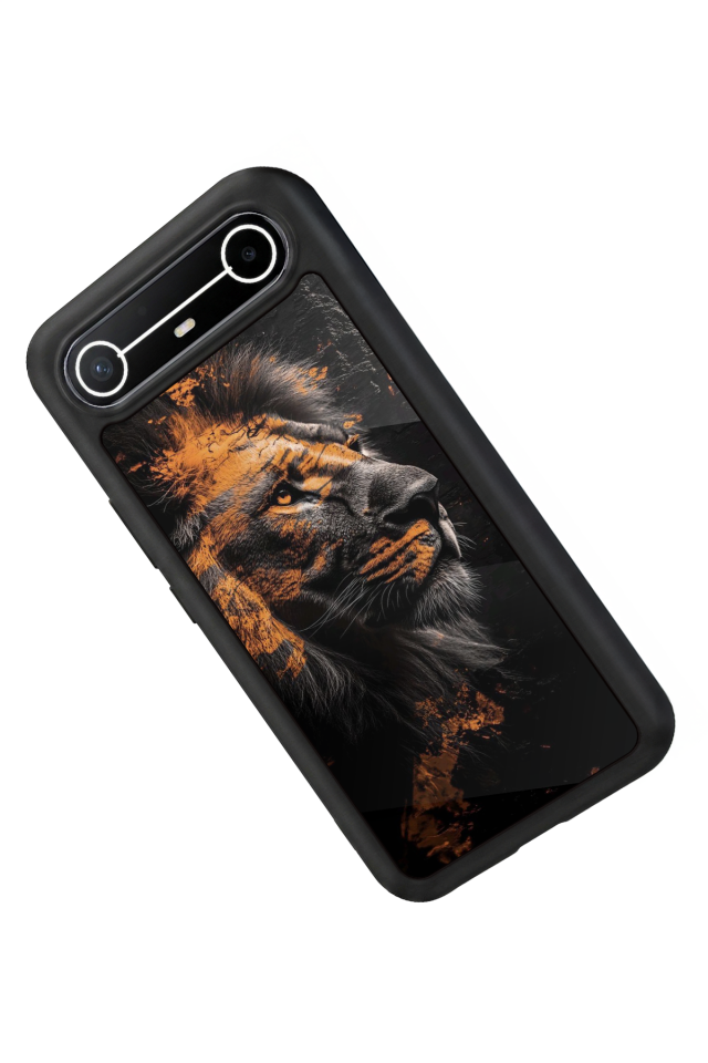 Tecno Spark Slim 5G Uyumlu Aslan Tasarımlı Glossy Premium Kılıf