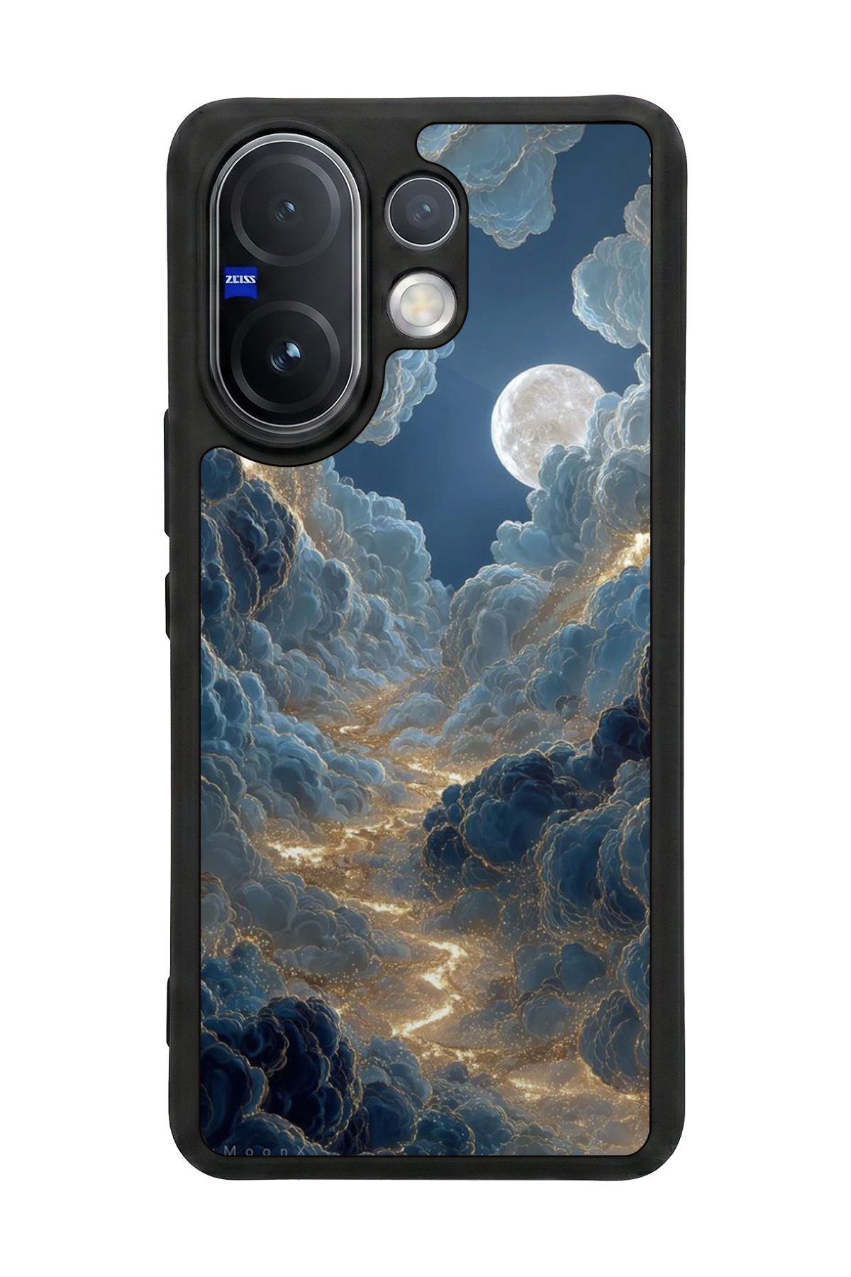 Vivo V60 Uyumlu Ay Tasarımlı Glossy Premium Kılıf