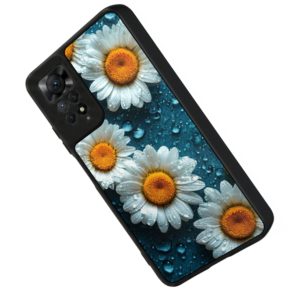 Xiaomi Redmi Note 12 Pro Uyumlu Cicek Tasarımlı Glossy Premium Kılıf