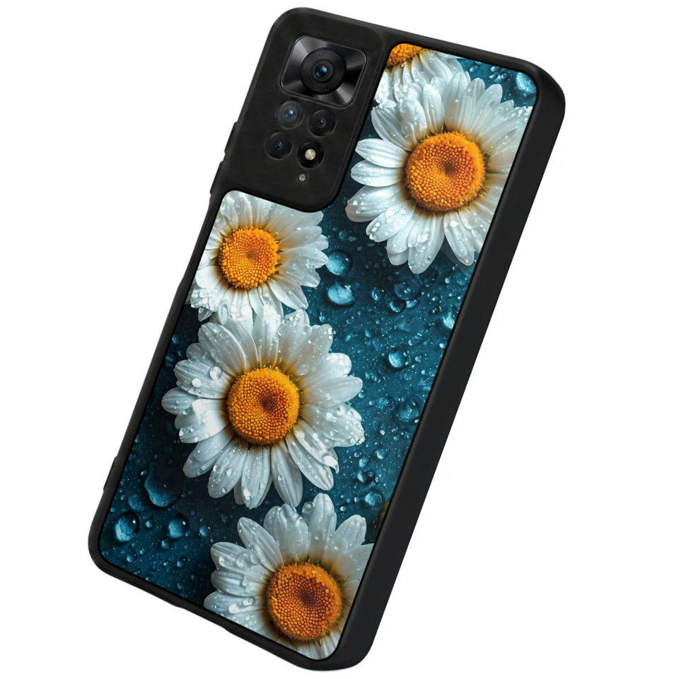Xiaomi Redmi Note 12 Pro Uyumlu Cicek Tasarımlı Glossy Premium Kılıf