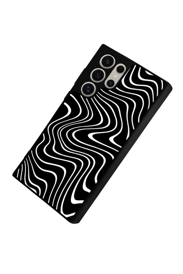 Samsung Galaxy S24 Ultra Uyumlu Çizgi Sanatı Tasarımlı Glossy Premium Kılıf