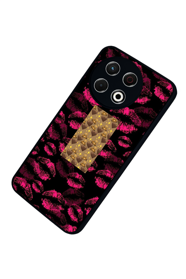 Tecno Spark 30 Pro Uyumlu Dudak Tasarımlı Glossy Premium Kılıf