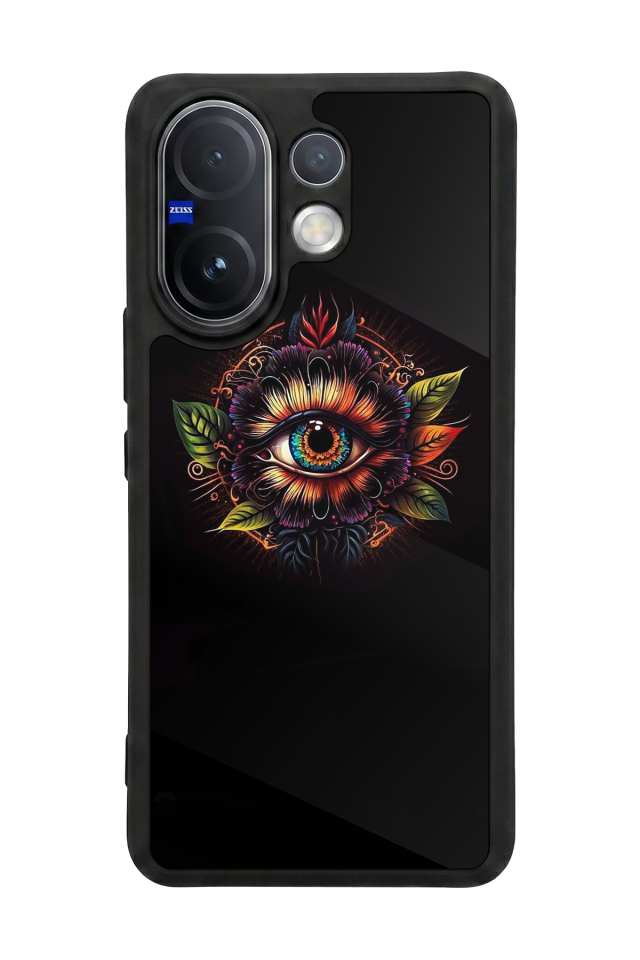Vivo V60 Uyumlu Göz Tasarımlı Glossy Premium Kılıf