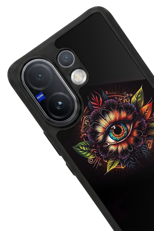Vivo V60 Uyumlu Göz Tasarımlı Glossy Premium Kılıf