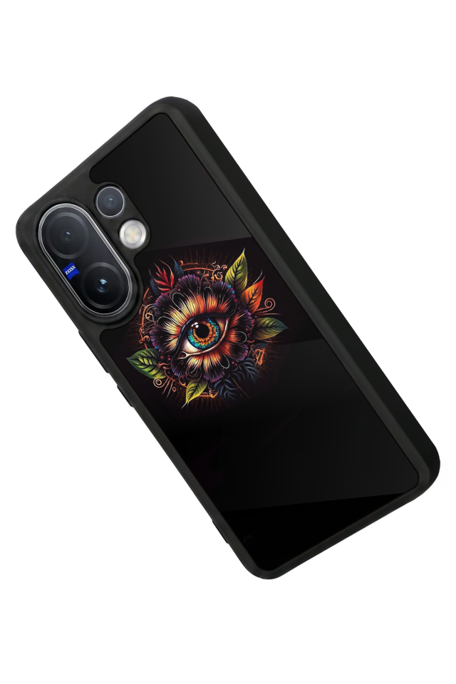 Vivo V60 Uyumlu Göz Tasarımlı Glossy Premium Kılıf