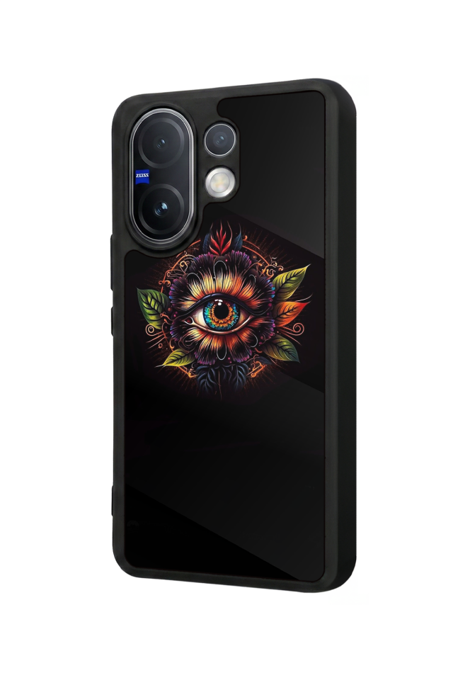 Vivo V60 Uyumlu Göz Tasarımlı Glossy Premium Kılıf
