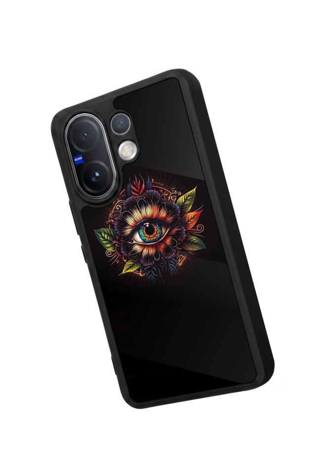 Vivo V60 Uyumlu Göz Tasarımlı Glossy Premium Kılıf