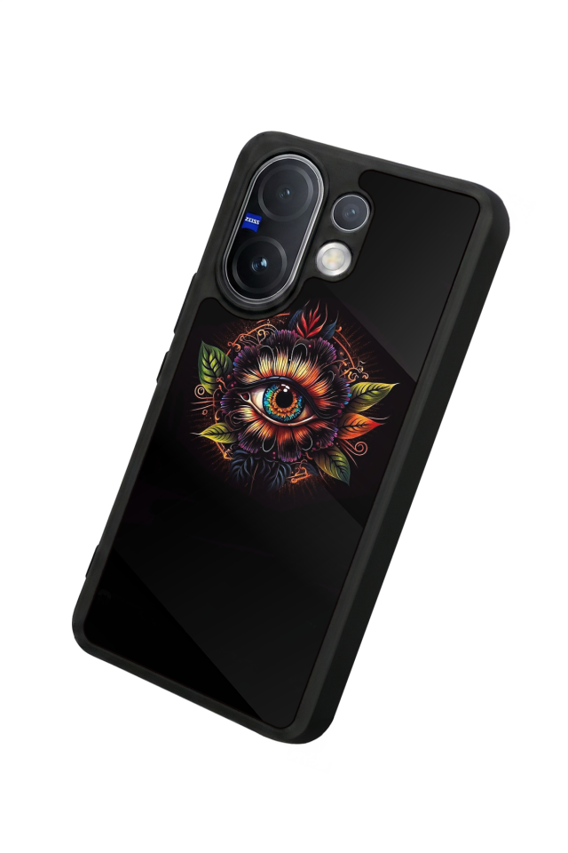 Vivo V60 Uyumlu Göz Tasarımlı Glossy Premium Kılıf
