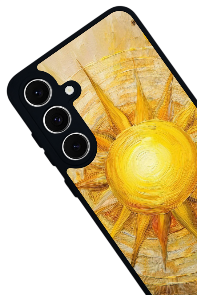 Samsung Galaxy A16 Uyumlu Güneş Tasarımlı Glossy Premium Kılıf