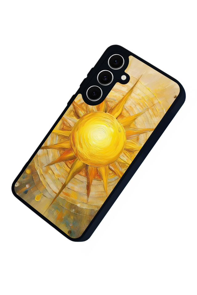 Samsung Galaxy A16 Uyumlu Güneş Tasarımlı Glossy Premium Kılıf