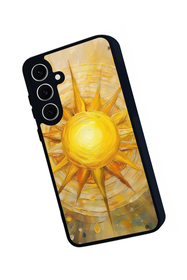 Samsung Galaxy A16 Uyumlu Güneş Tasarımlı Glossy Premium Kılıf