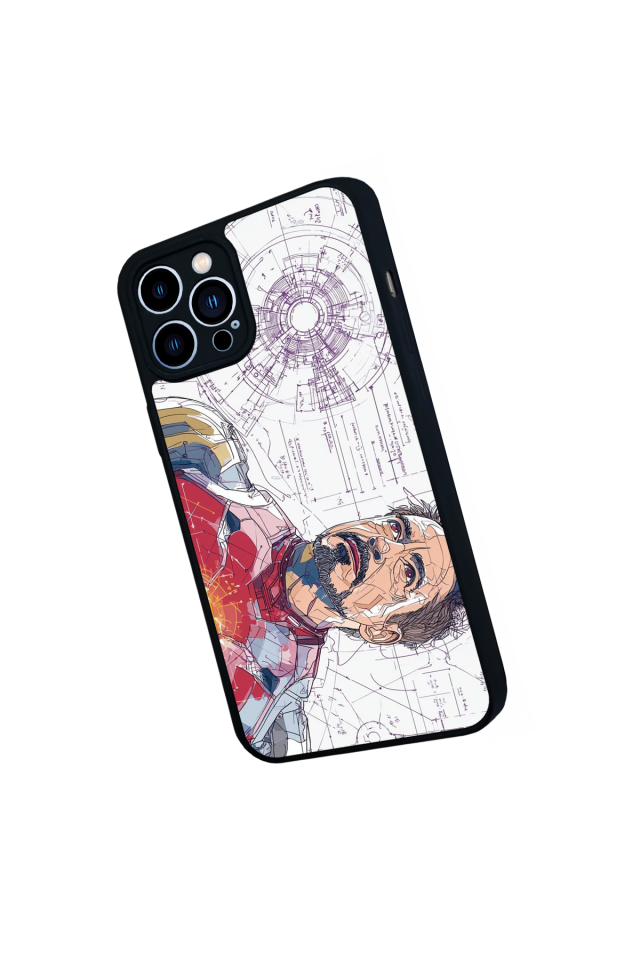iPhone 13 Pro Max Uyumlu Iron Man ( Demir Adam ) Tasarımlı Glossy Premium Kılıf
