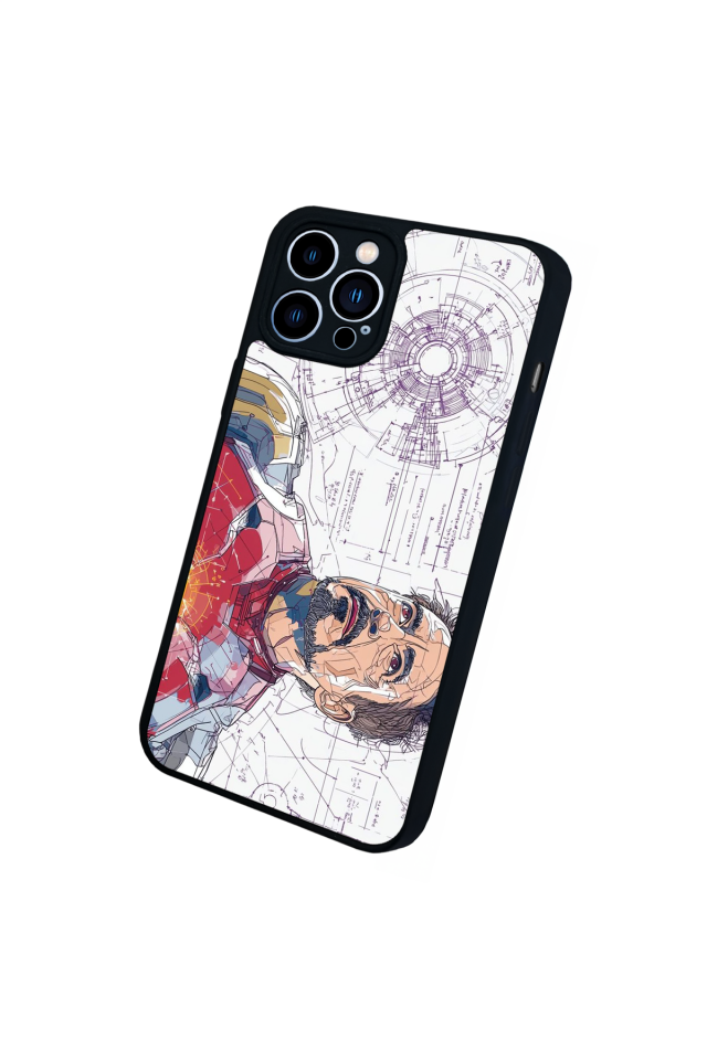 iPhone 13 Pro Max Uyumlu Iron Man ( Demir Adam ) Tasarımlı Glossy Premium Kılıf
